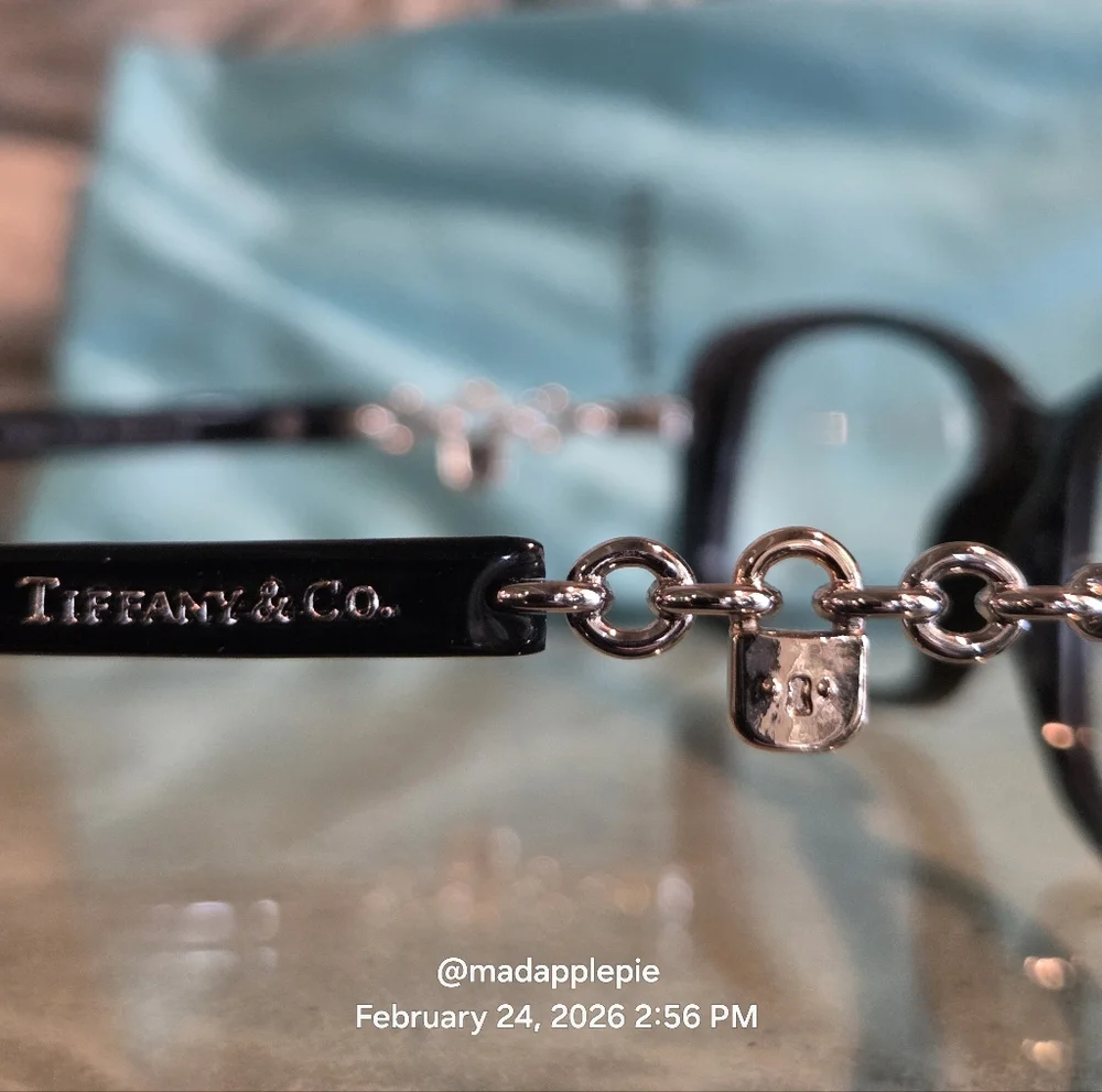 Tiffany & Company TF2064 Eyeglass Frames Padalock Vintage Luxury Designer #175
